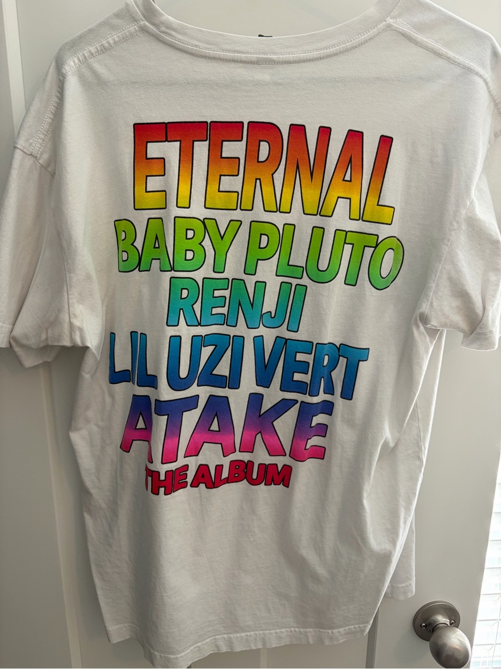 Lil Uzi Vert Eternal Atake Album Graphic Rap Tee White Size L